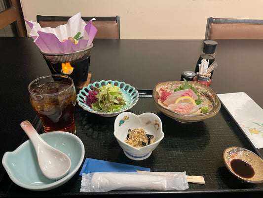 Traveling alone, I stayed at a traditional Japanese ryokan.