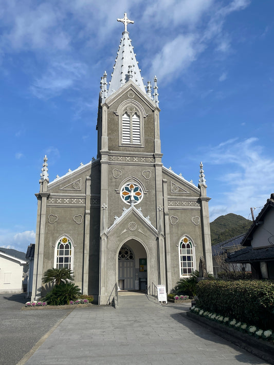Sakitsu Church, a place deeply connected to the history of Hidden Christians in Japan.